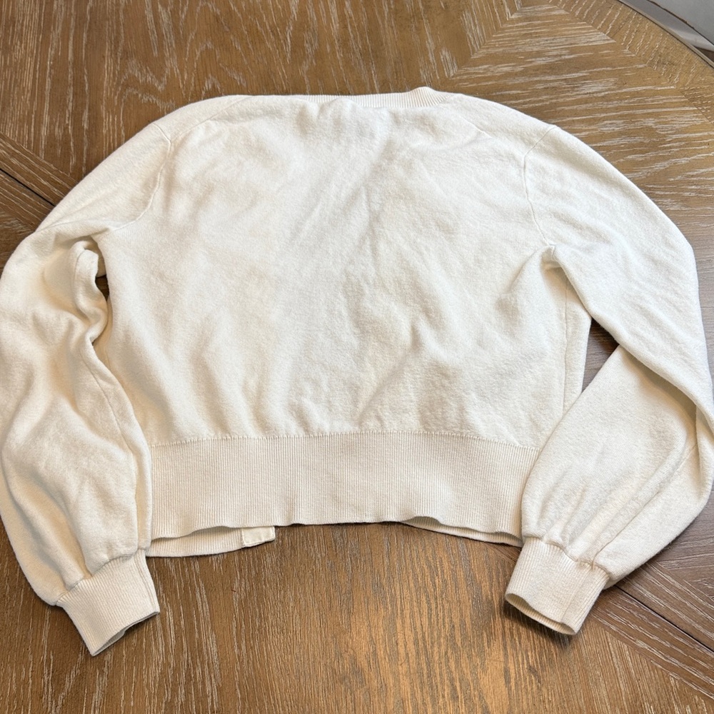 Kate Spade Cream Cardigan with Colorful Floral details - Picture 7 of 12